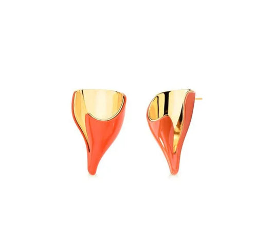 CRETA EARRING - TERRACOTTA- FLASH SALE