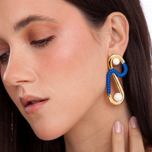 PORTOFINO EARRING - BLUE - FLASH SALE