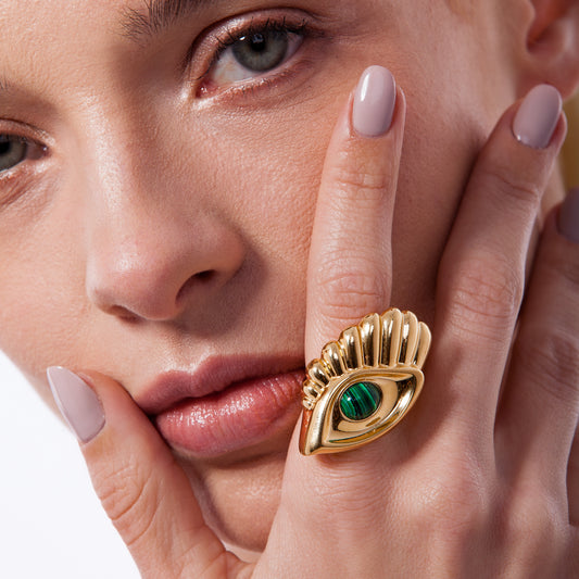 MAGRITTE RING - MALAQUITE - FLASH SALE