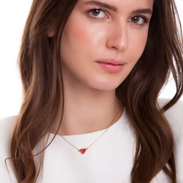 PRINCESS LOVE NECKLACE - RED FELDSPAR - ICONIC