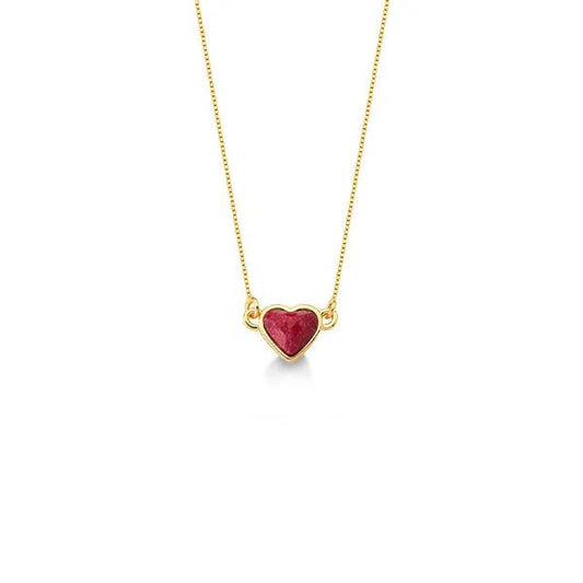 PRINCESS LOVE NECKLACE - RED FELDSPAR - ICONIC