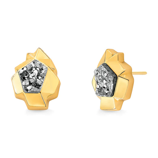 SHIBUI EARRING PLATINUM DRUZY - ECOA