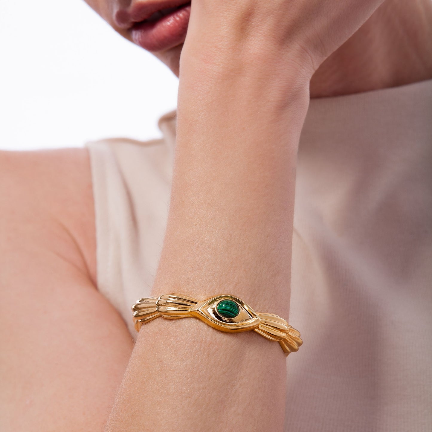 DORA BRACELET -MALAQUITE - FLASH SALE