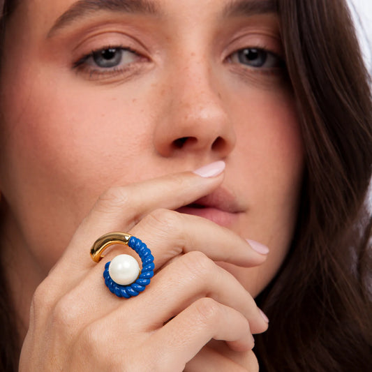 POSITANO RING - BLUE - FLASH SALE