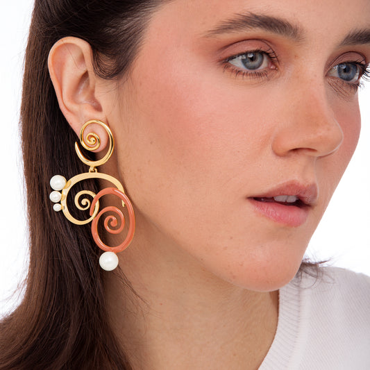 EARRING SAINT-TROPEZ TERRACOTA - FLASH SALE