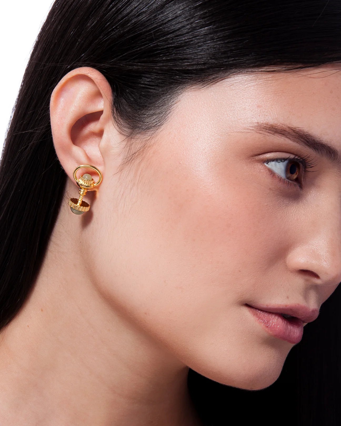 RHEA EARRINGS GREEN QUARTZ - FLASH SALE