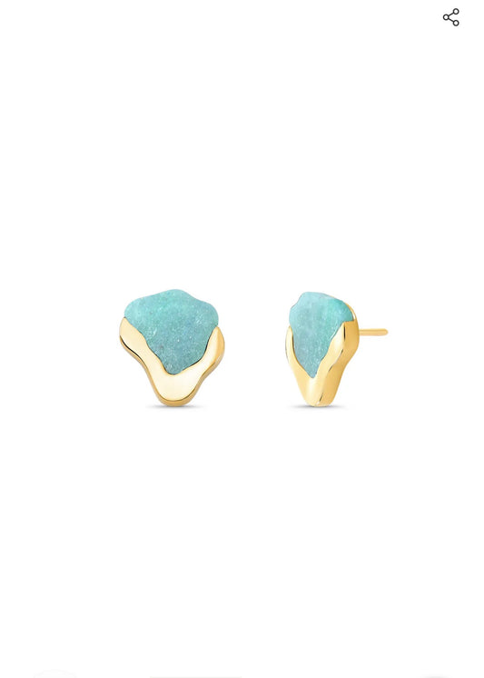 TERRE EARRING - BLUEISH QUARTZ - ICONIC DESEJO
