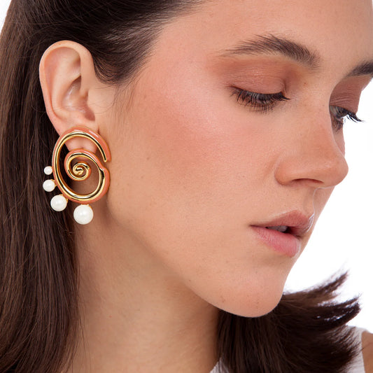 EARRING BIARRITZ - TERRACOTTA - FLASH SALE