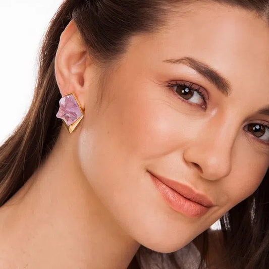 FUTURO SMALL EARRING - AMETHYST - ICONIC