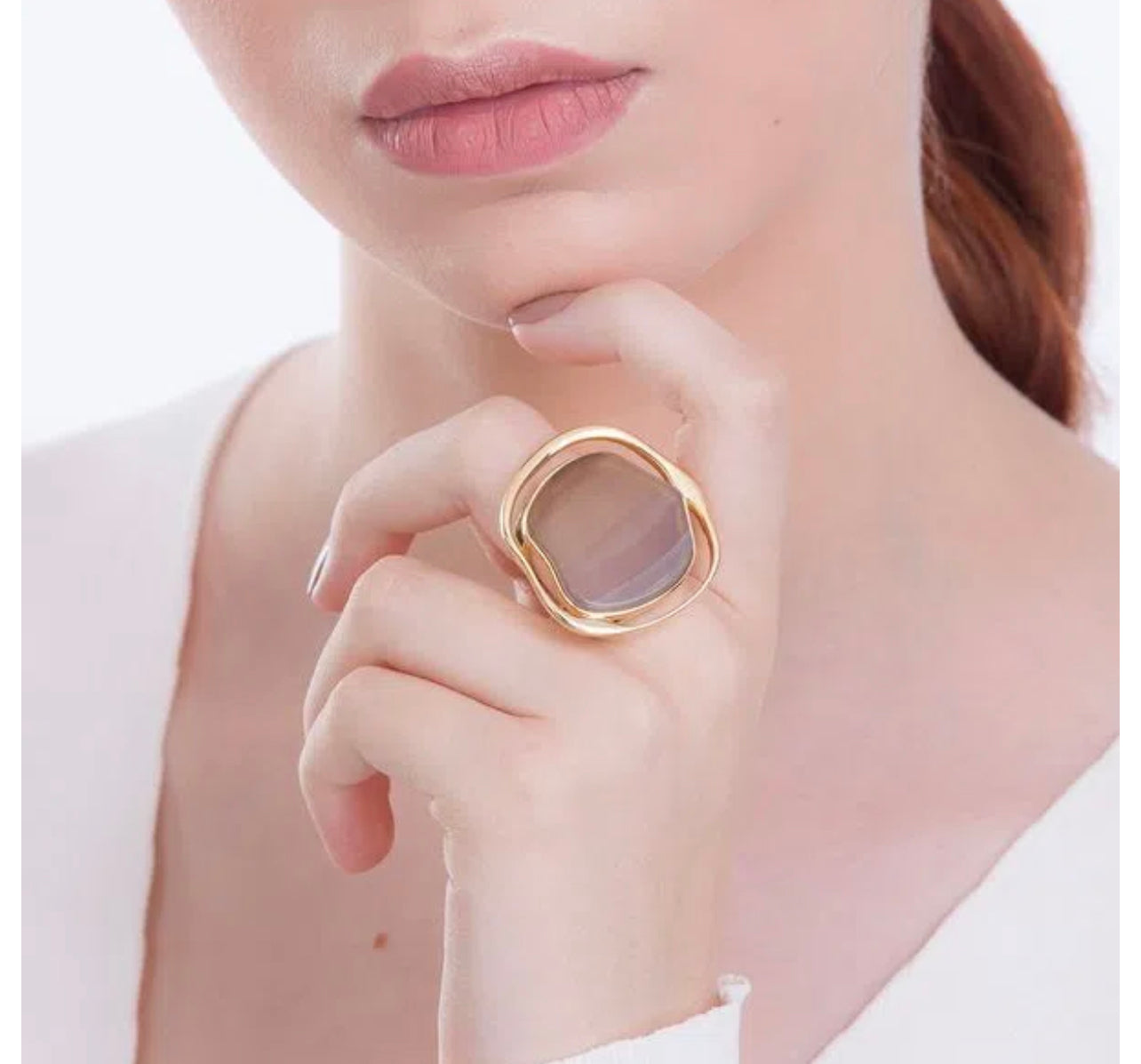 SOLEIL RING - GREY AGATE ICONIC