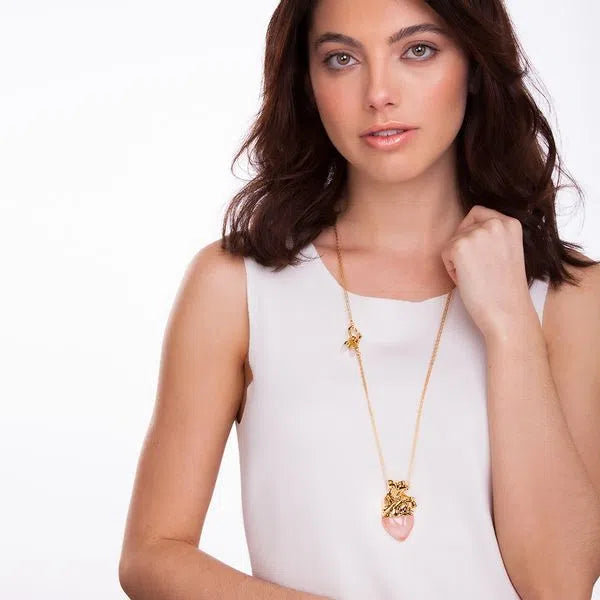 VITAL NECKLACE - PINK QUARTZ - ICONIC DESEJO