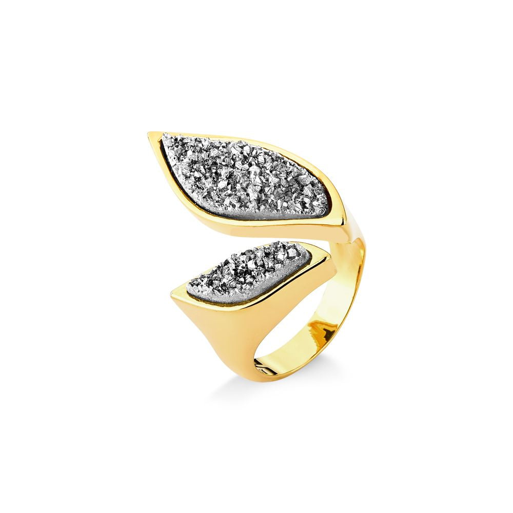 FOLHA RING - METALIZED DRUZE- ICONIC DESEJO