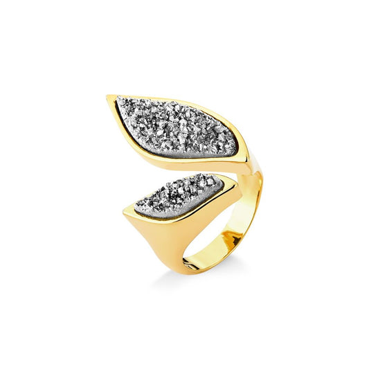 FOLHA RING - METALIZED DRUZE- ICONIC DESEJO