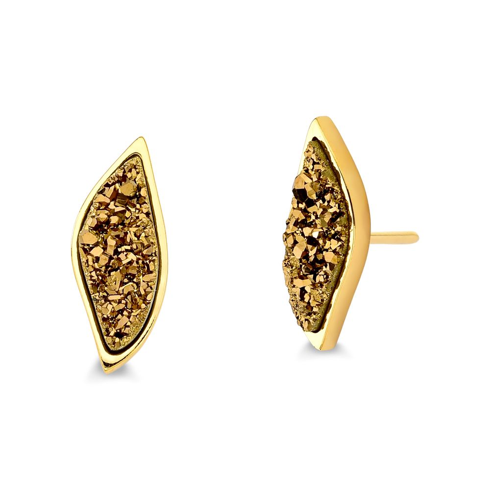 FOLHA EARRING - COPPER DRUZE- ICONIC DESEJO