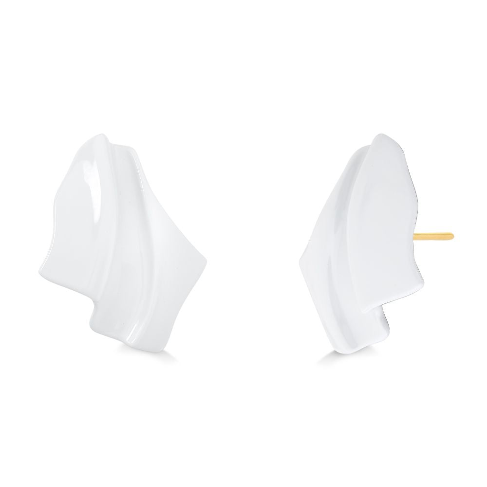 EARRING DANCA WHITE RESIN- TRAJETOS