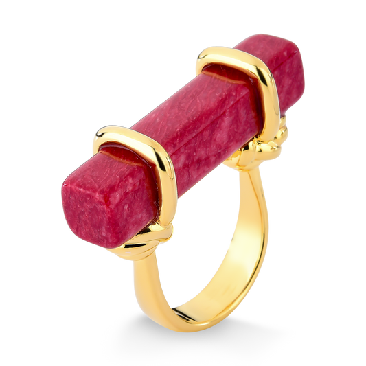 BODRUM RING -  RED FELDSPAR - A PLACE IN THE SUN