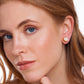 BOL FACETED EARRING HOLOGRAPHIC WHITE QUARTZ - ICONIC FLASH SALE