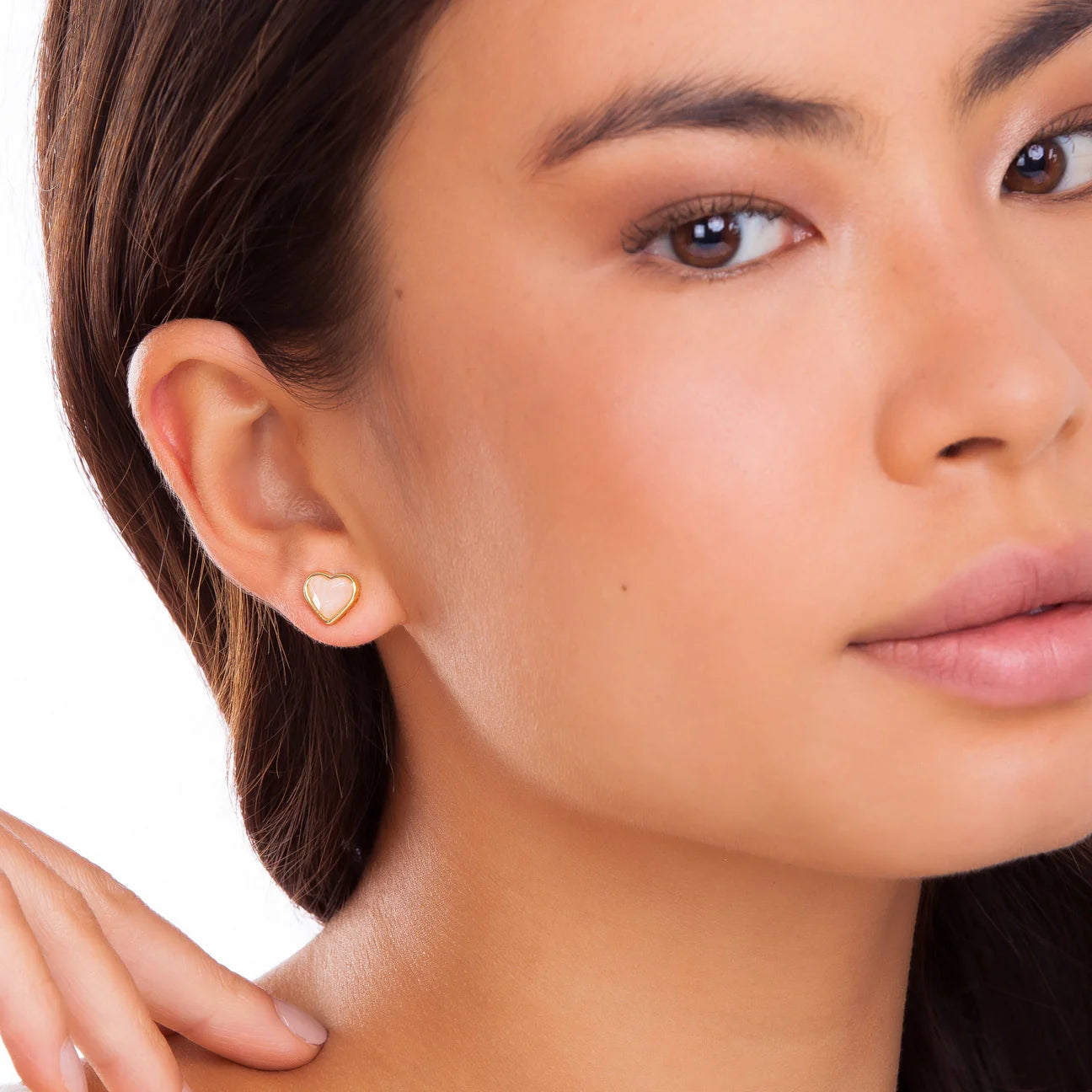 PETIT CORAÇÃO EARRING - PINK QUARTZ - ICONIC