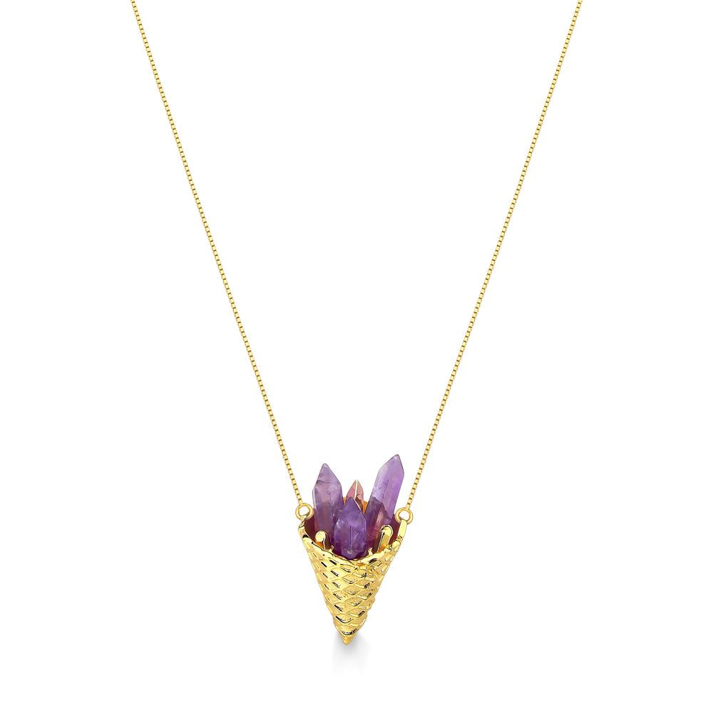 GELATO NECKLACE - AMETHYST- SALE