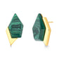 ENIGMA EARRINGS - MALACHITE - COLLAB MD + MONTEFINA