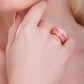 CANDY RING - PINK  - RHODOCHROSITE - ICONIC