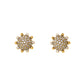 EARRING LUAR STUDDED HALF BALL SMAL- LUMIERE