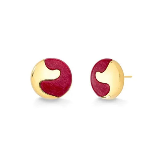 O ABRACO EARRING - RED FELDSPAR - ICONIC MARCH 2024