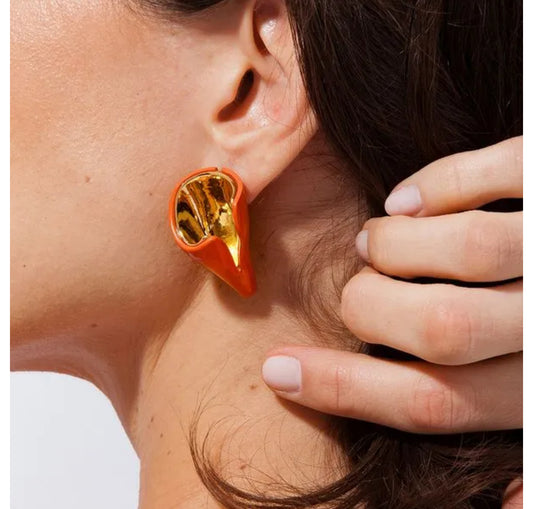 CRETA EARRING - TERRACOTTA- FLASH SALE