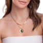 DISCO GEM NECKLACE - MALACHITE - SUMMER SALE