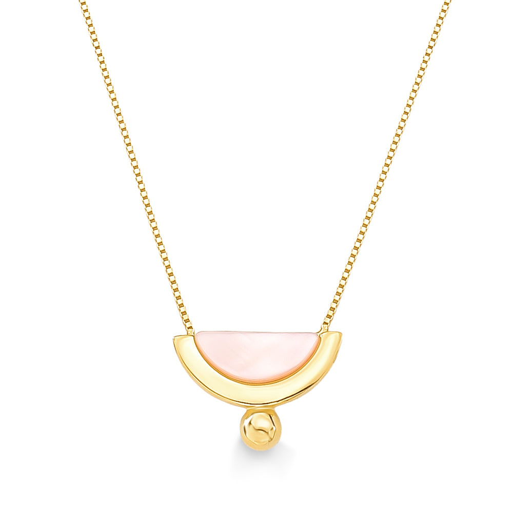 NECKLACE CRESCENTE - MOTHER OF PEARL - DROPS ICONIC