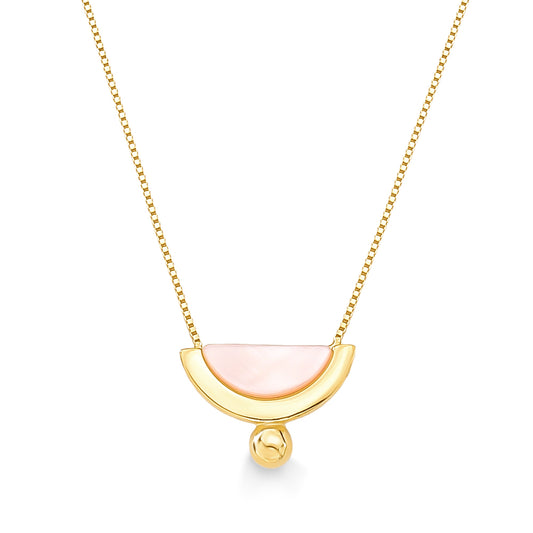 NECKLACE CRESCENTE - MOTHER OF PEARL - DROPS ICONIC