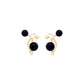 ORVALHO EARRING - BLACK OBSIDIAN/ MATTE CRYSTAL - FLORESCER