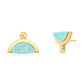 EARRING CRESCENTE - GREEN AMAZONITE - DROPS ICONIC