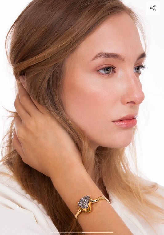 TERRE BRACELET- METALIZED DRUZE - ICONIC DESEJO