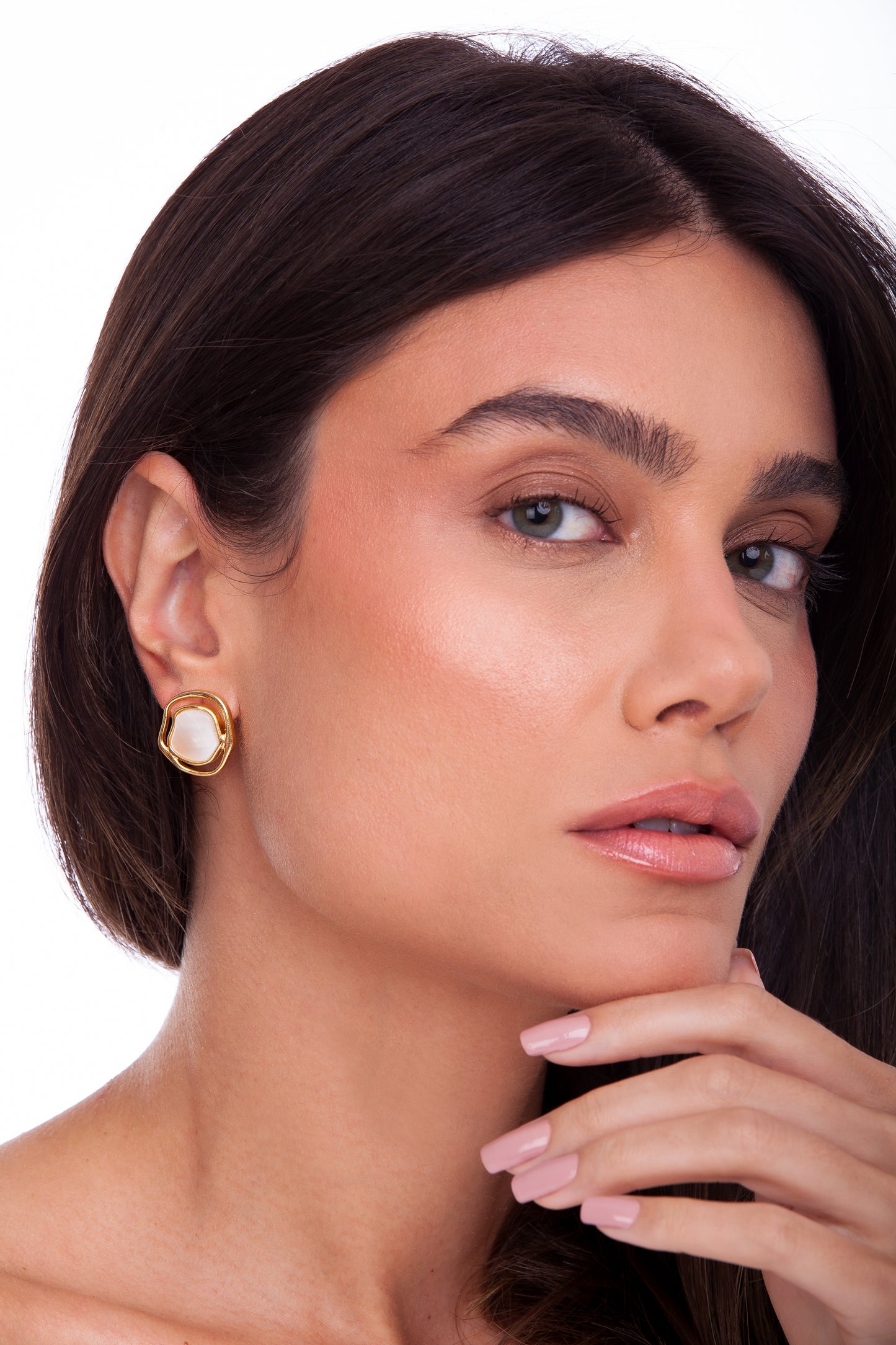 SOLEIL BABY EARRING MOTHER OF PEARL - ICONIC DESEJO