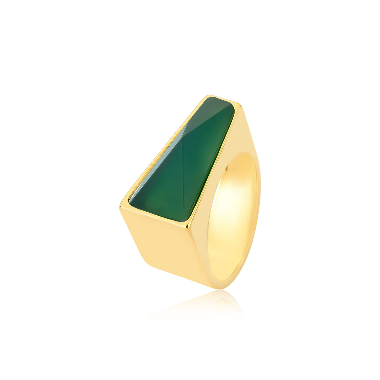 LEGADO RING GREEN AGATE - ANCESTRAL