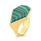 ENIGMA RINGS MALACHITE - FLASH SALE