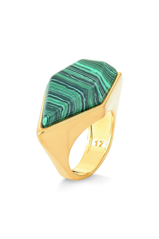 ENIGMA RINGS MALACHITE - FLASH SALE