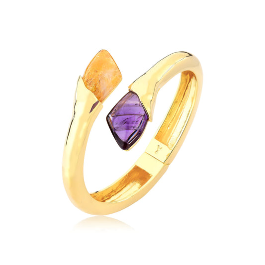 SELENE BRACELET - CITRINE/ AMETHYST - SALE