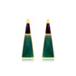 LEGADO EARRING GREEN AGATE - PURPLE AGATE - ANCESTRAL