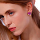 TERRE EARRING - PINK AGATE - ICONIC DESEJO