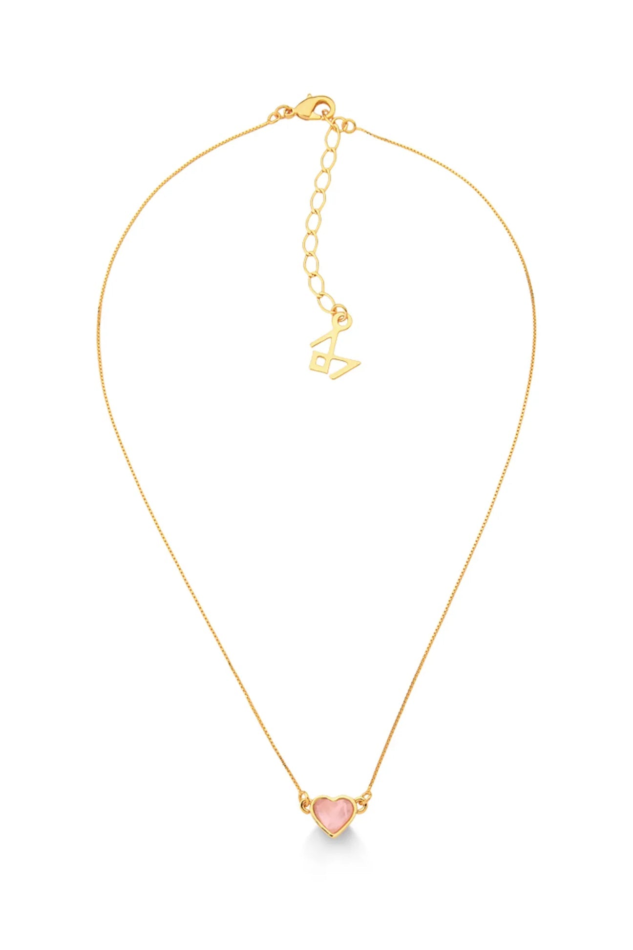 PRINCESS LOVE NECKLACE - PINK QUARTZ - ICONIC