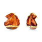 EARRING EXTASE M- CARAMEL AGATE AND CARAMEL RESIN - TRAJETOS