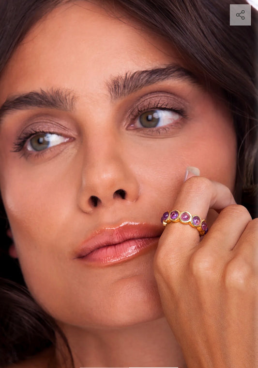 ALIANCINHA RING - AMETHYST- FLASH SALE