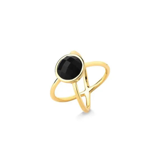 ABSTRACT RING - BLACK OBSIDIAN - ICONIC MARCH 2024