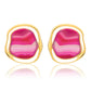 SOLEIL EARRING PINK AGATE - ICONIC