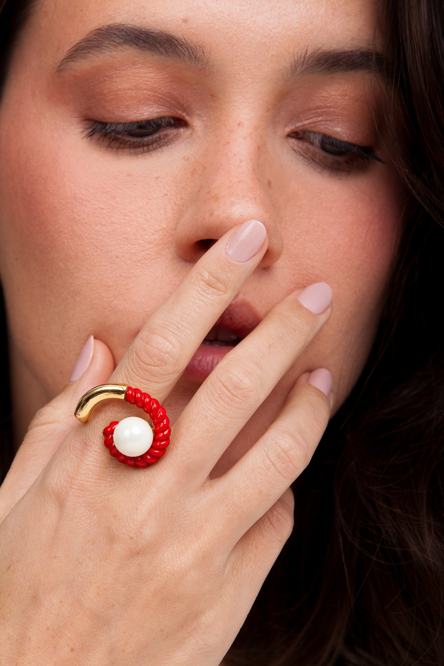 POSITANO RING - RED - A PLACE IN THE SUN