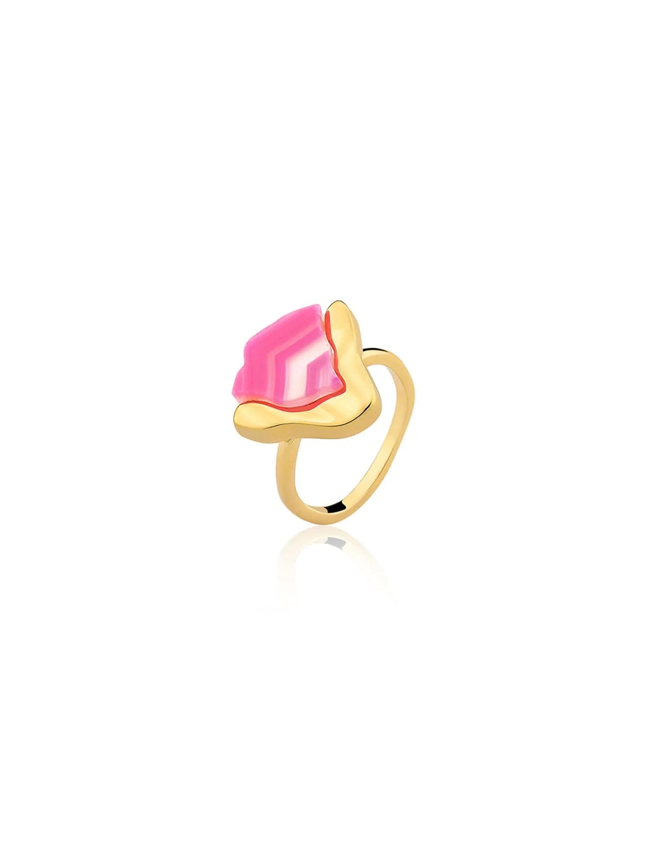 TERRE RING - PINK AGATE - ICONIC DESEJO