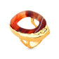 INSENSATEZ RING RED AGATE- ICONIC