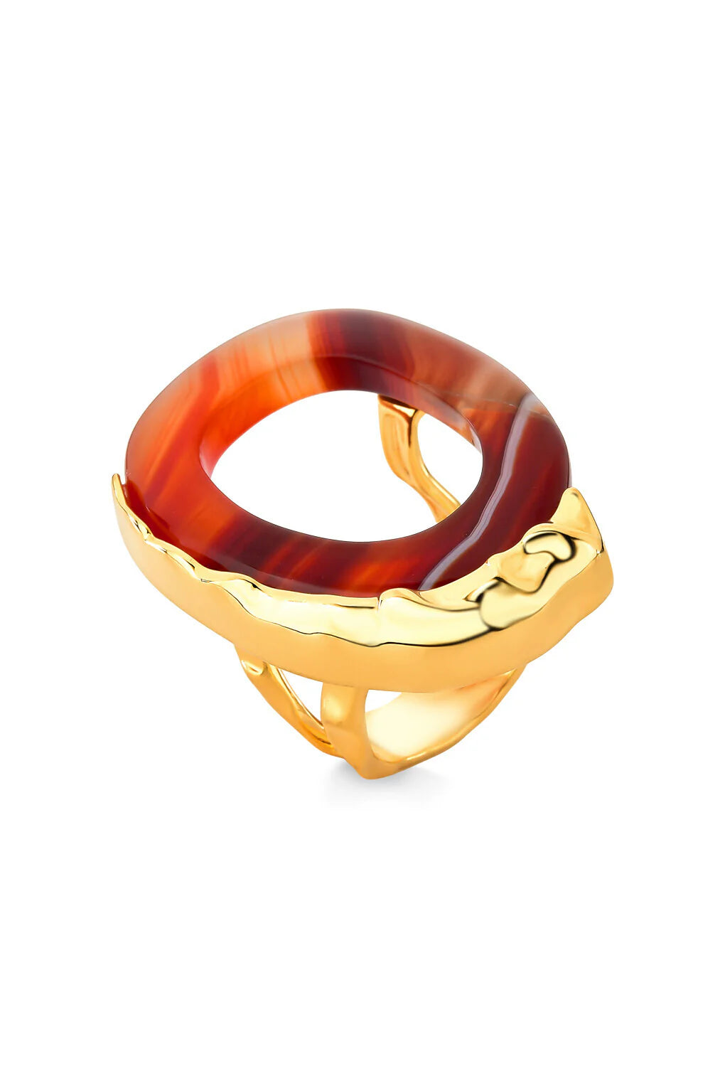 INSENSATEZ RING RED AGATE- ICONIC